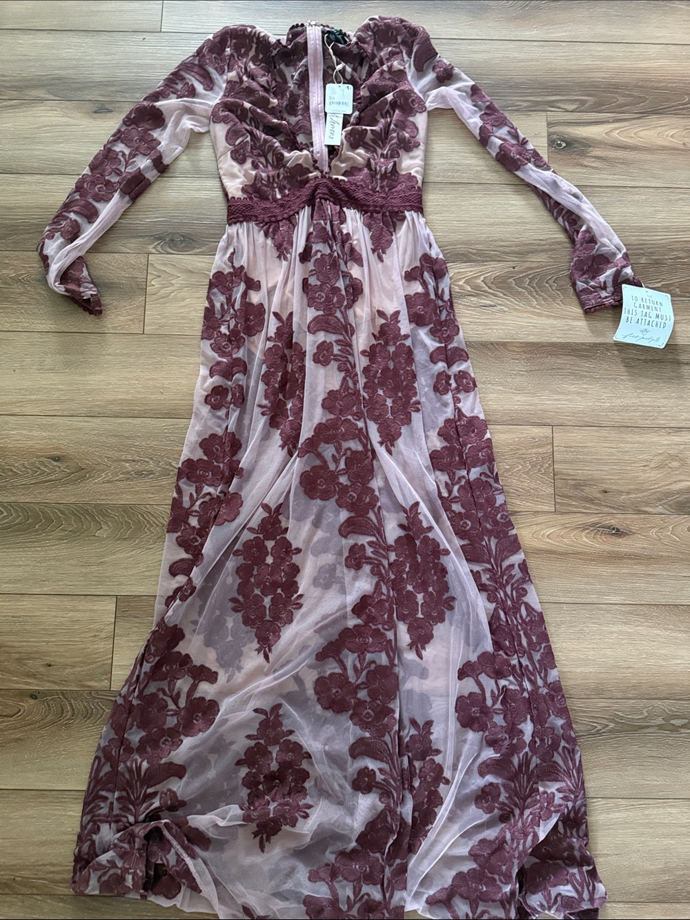 NWT Rare For Love and Lemons Free People Temecula Lace Embroidered Dress XS - Picture 4 of 5